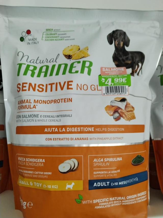 Natural Trainer Sensitive No Gluten Small&amp;Toy Adult/Puppy 