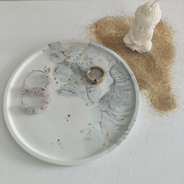 Plateau à la feuille d'or