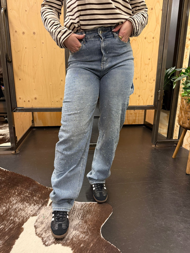 Monday ballon jeans met glitter