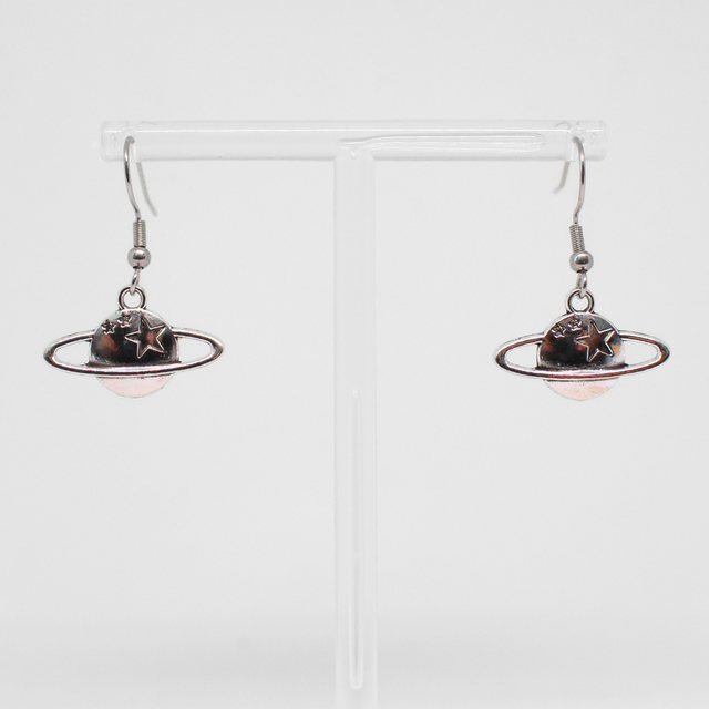 Silver Planet Earrings
