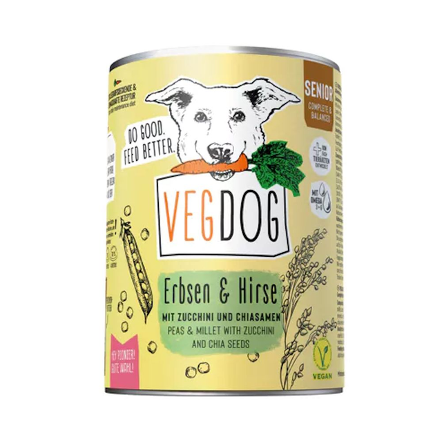 Vegdog Senior Erbsen 800g