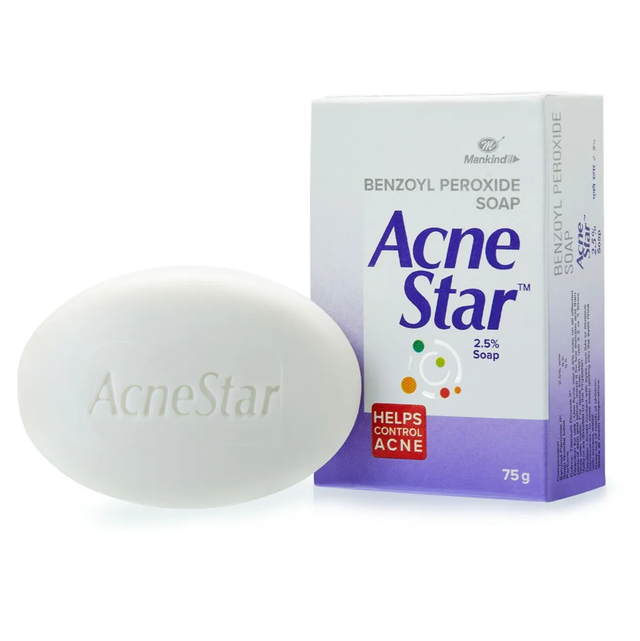 Acnestar Soap 75 gm | Benzoyl Peroxide | For Acne Treatment 