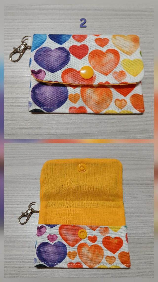 Porte-cartes anti-ondes cœur