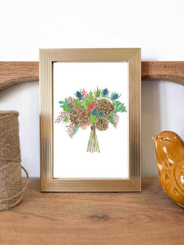 Illustration Bouquet Forêt enchanté