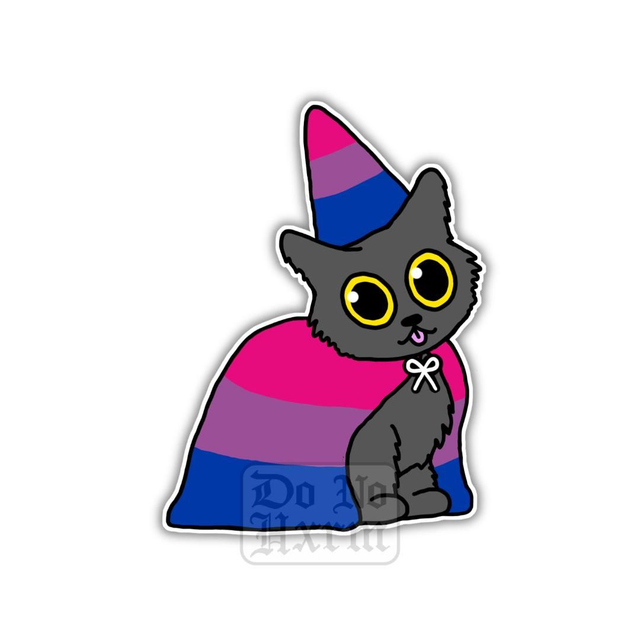 Bisexual Pride Cat Sticker 