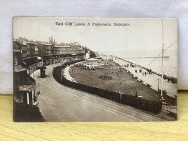 Ramsgate, East Cliff Lawns &amp; Promenade, Kent, J. Welch &amp; Sons Postcard Our Ref no. Q996