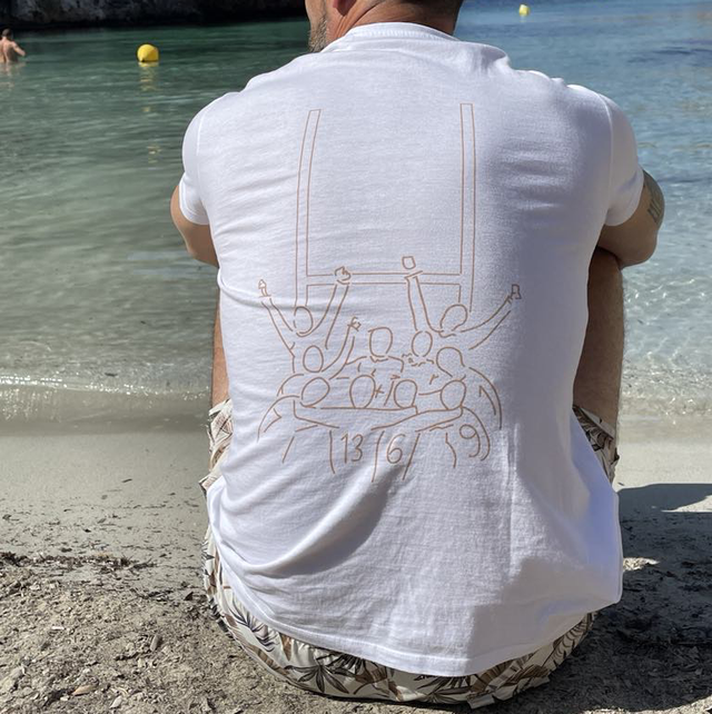 Tee shirt LES POTOS camel M