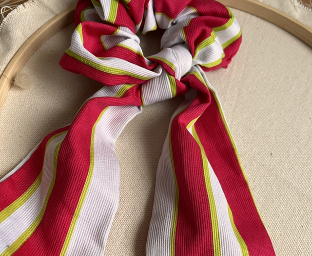 Foulchie t’es belle rayé rose/vert