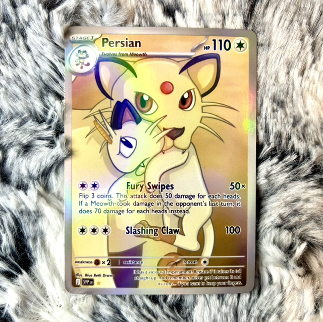 Persian Custom Art Pokemon Card