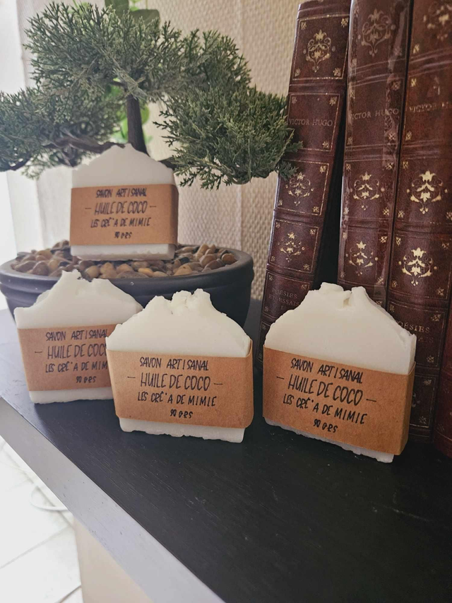 Savons 100% Huile de coco