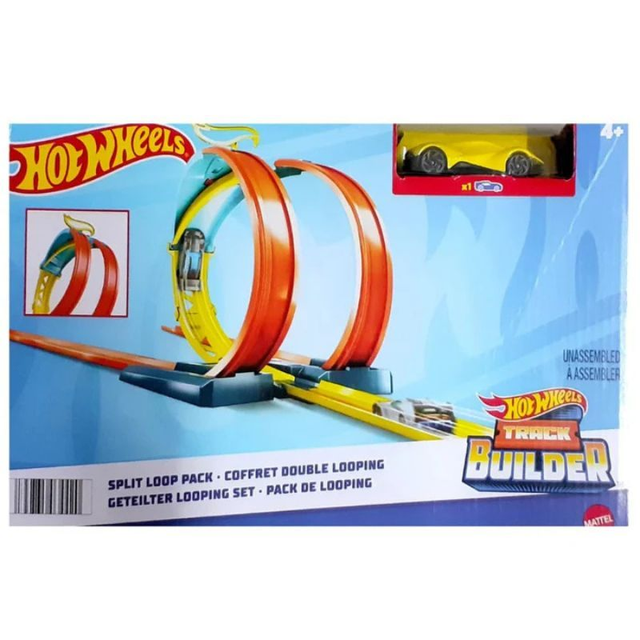 Hot Wheels Track Builder - Pack de looping divididos