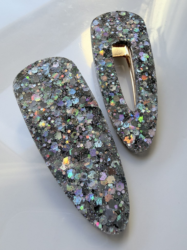 DUO BARRETTES ARGENTE