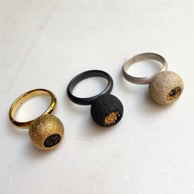 Studded Lava Rings
