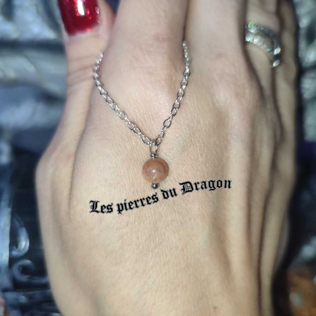 collier fin pierre de soleil