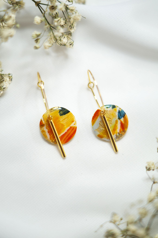 Coloris potimarron - Boucles mini Cléopatre