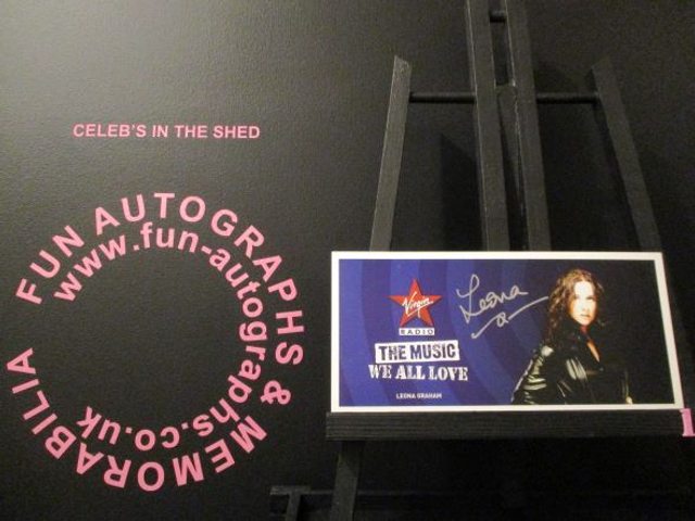 Leona Graham Authentic Autographed Virgin Radio Cast Card (1)