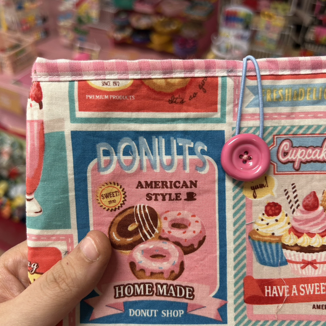 Funda de libro acolchada Dulces