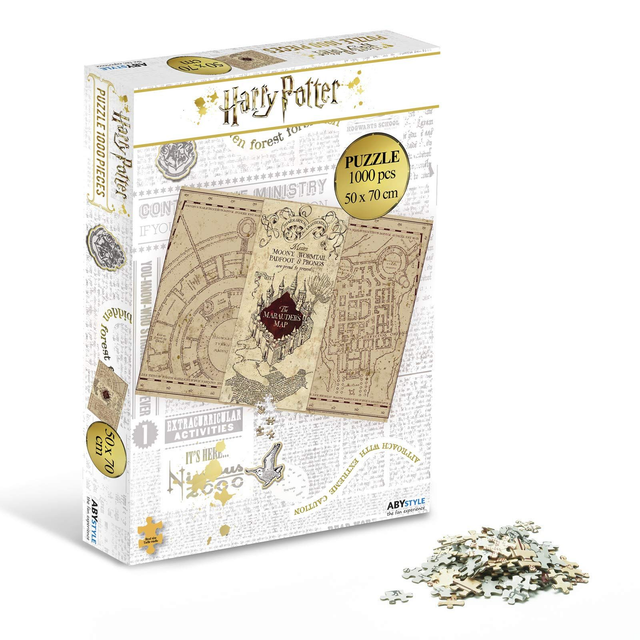 Puzzle de la Carte du Maraudeur 1000 pcs - Harry Potter