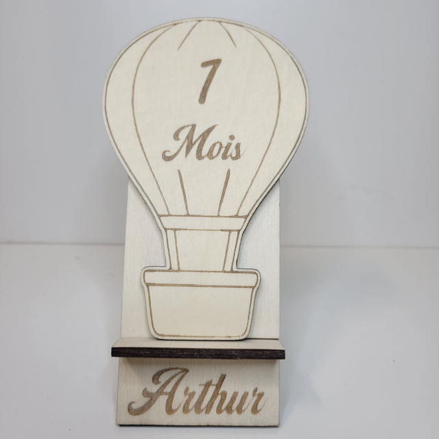 carte de parcours bébé &quot;montgolfière&quot;