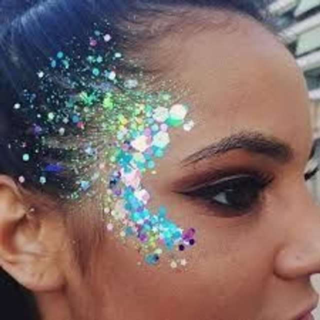 UV Chunky Glitter Face 