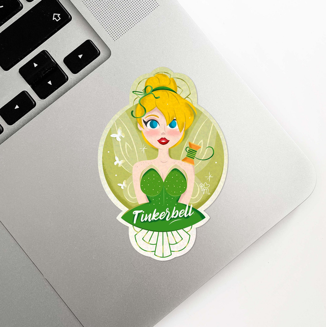 Sticker holographique Girl Power | 04 Tinkerbell