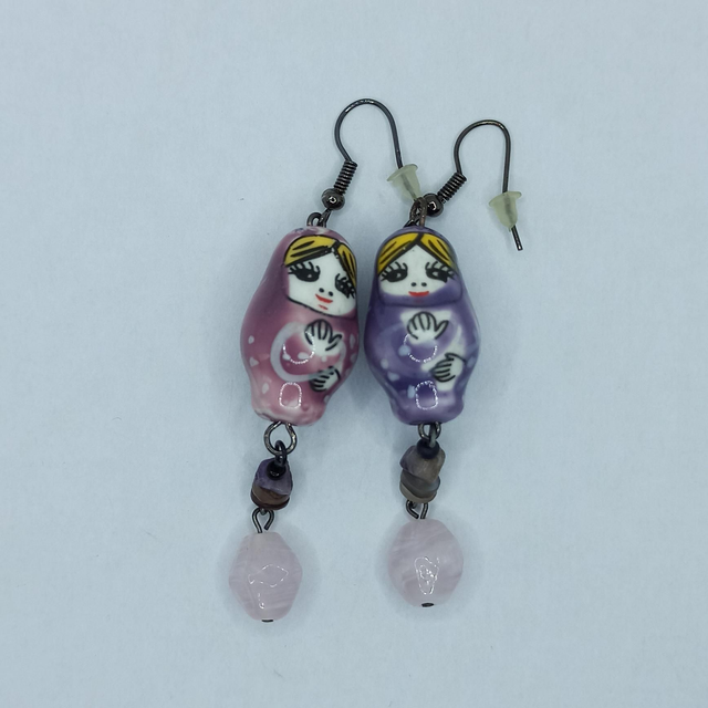 Pendantes - Matriochka rose