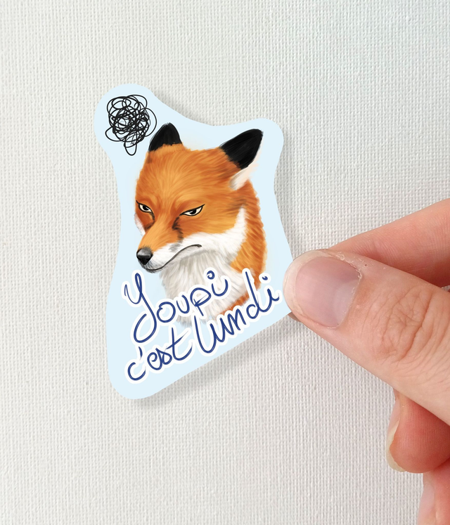 Sticker &quot;Youpi, c&#039;est Lundi&quot;