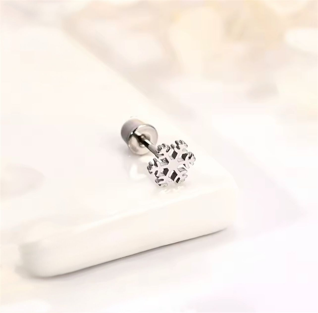 Snowflake Mini Comfort Back Studs