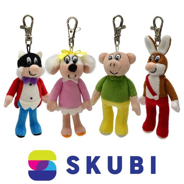 Sada Čtyřlístek - Myšpulín, Fifinka, Bobík, Pinďa - na karabince