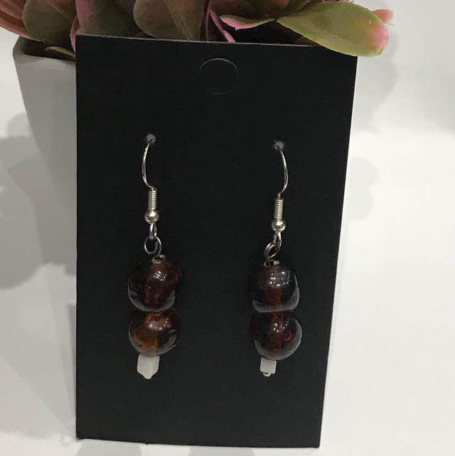 Brown Dangling Earrings- BDE2134