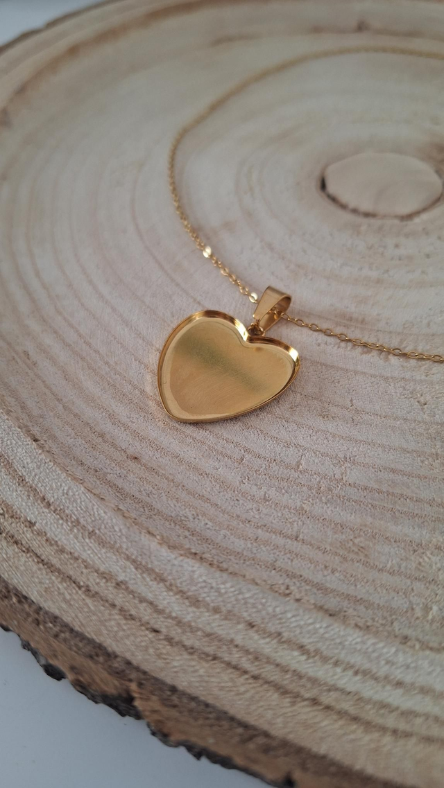 Collier Cœur Doré Personnalisable