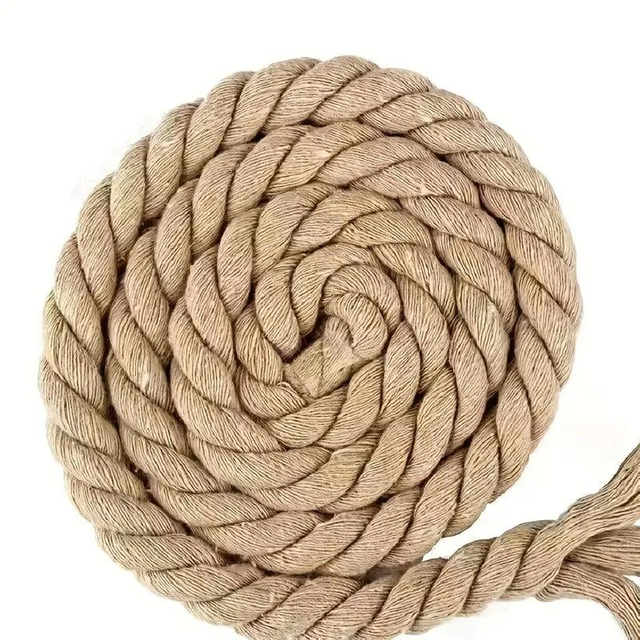  corde en jute longueur 5M, fabriquée en jute naturel épaisseur 10Mm (1)