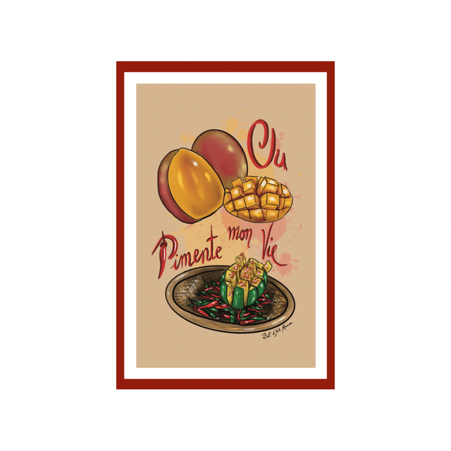 Carte postale - mangue piment