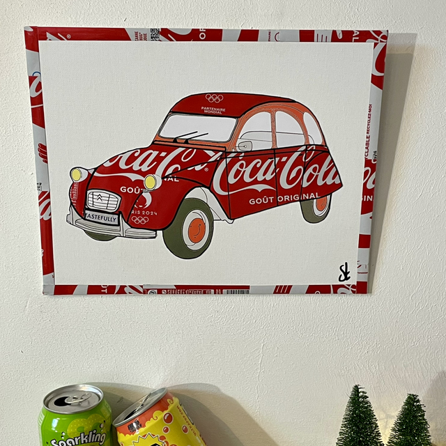 Tableau 2cv vintage