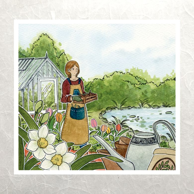 Small Happinesses - March - Replanting the Bulbs