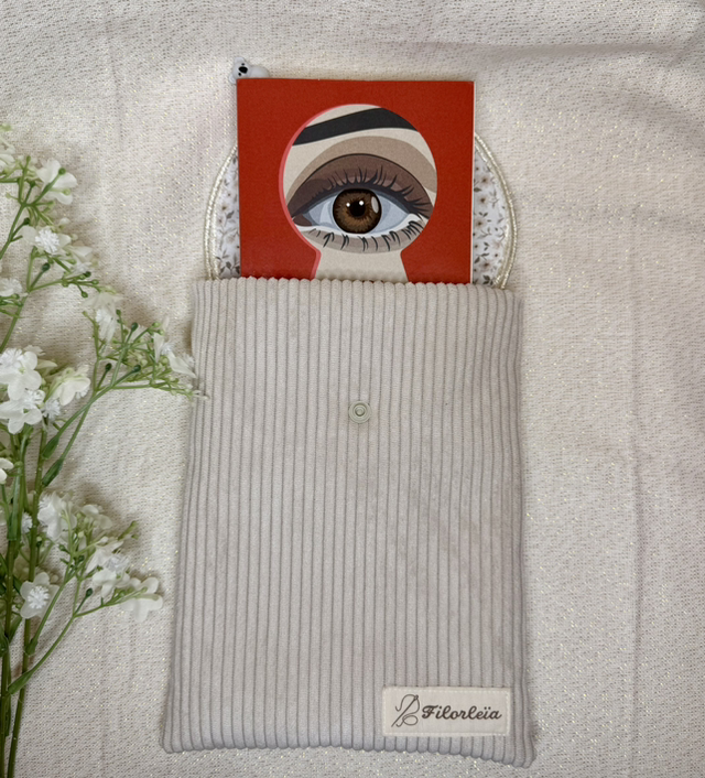 Pochette à livre Crème - Format POCHE