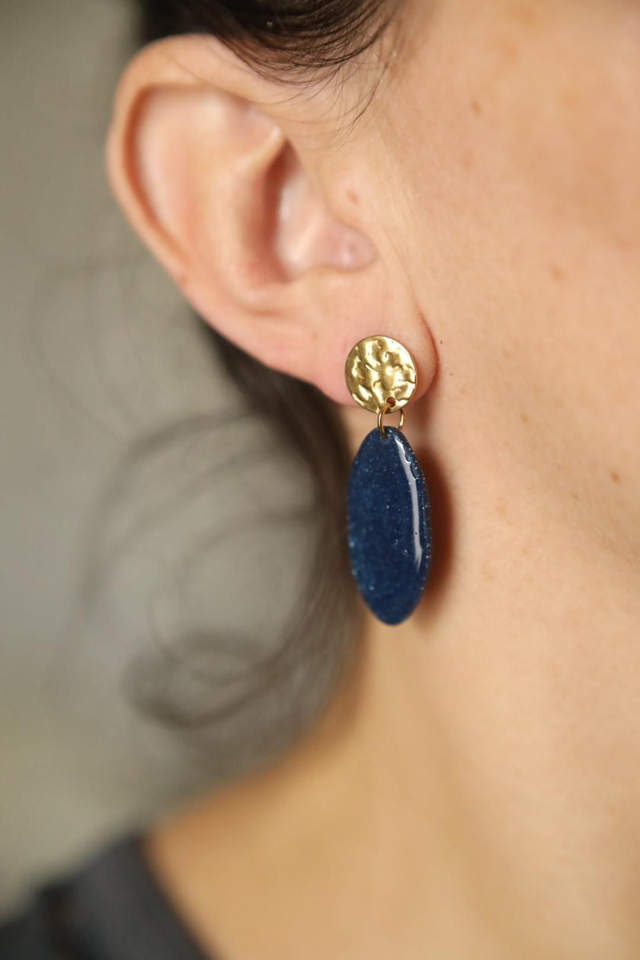 Boucles Oreilles Collection Elégance Pailletée 