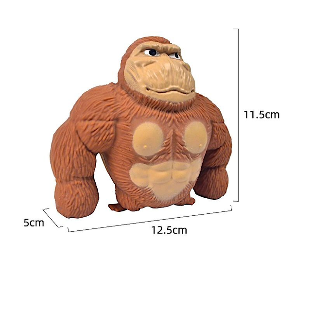 NoStresso Anti-Stress Gorilla bruin 13 cm