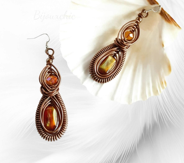 Boucles d&#039;oreilles - Terre -
