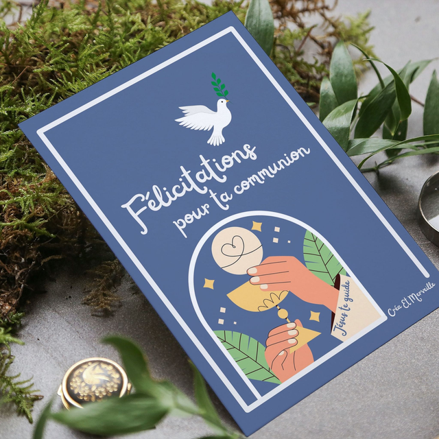Carte postale Communion ✨