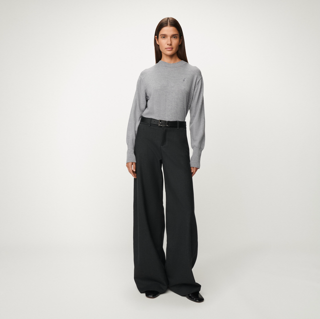 Lois Jeans Silvia Wide Caster Fleece grey