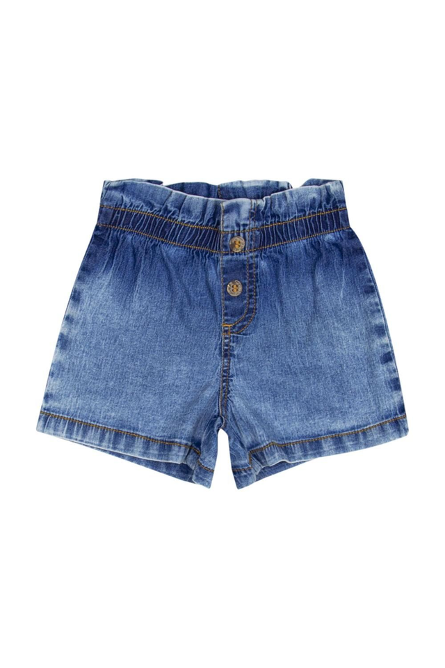 Short Jeans Com Elastano 