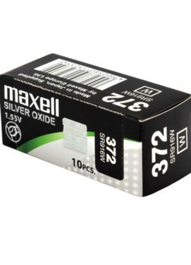 372 (SR916W) Maxell Watch Battery (Pack 10) - Out of Stock