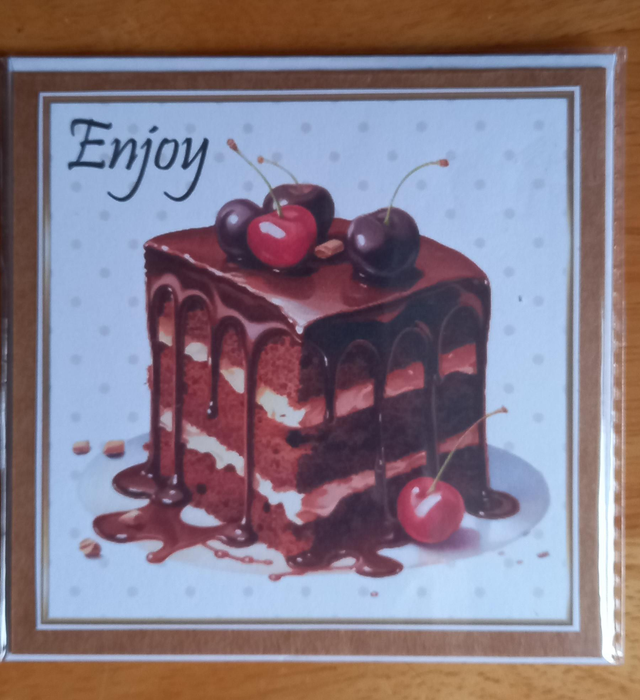 Slab of chocolate cake pop ul card