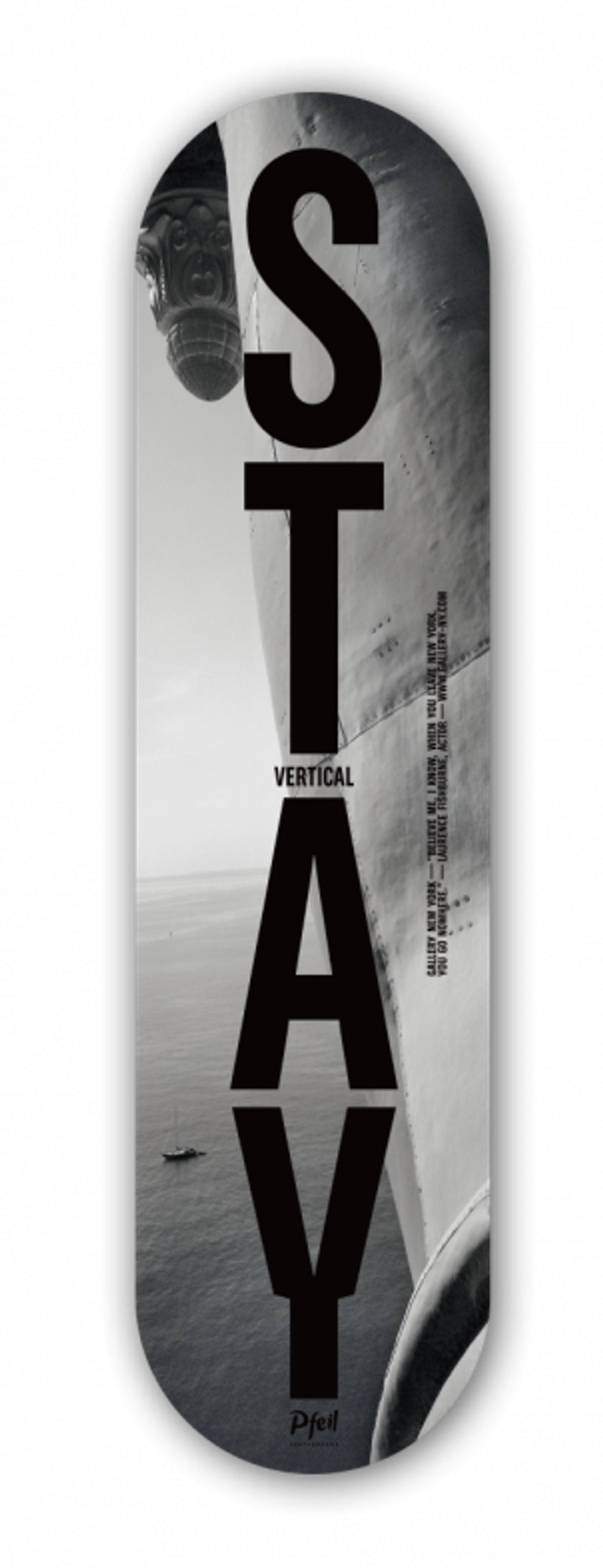 Stay Vertical Deck - Pfeil skateboards by Horst Hamann (#zooyork)