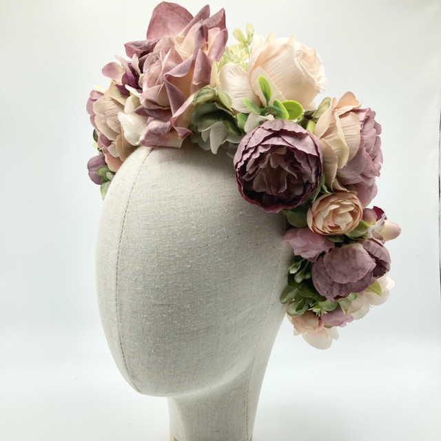 A-05 Faux Flower Crown