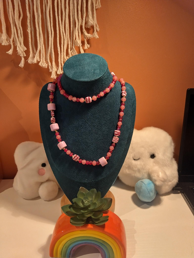 Candy inspired  Beaded Necklace