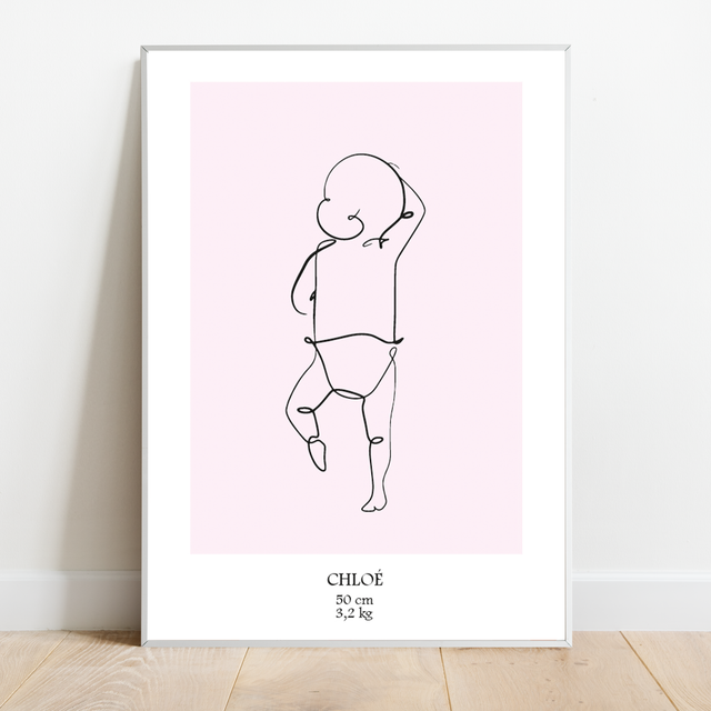 AFFICHE NAISSANCE PERSONNALISABLE 