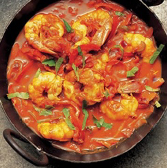 Crevettes jalfrezi 