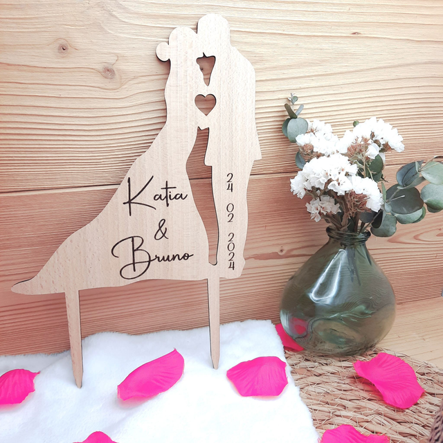Cake Topper Mariés - Personnalisable